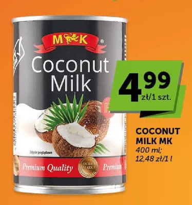 Mleczko kokosowe Coconut Milk MK promocja w Euro Sklep