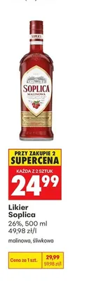 Likier Soplica Malinowa promocja w Biedronka