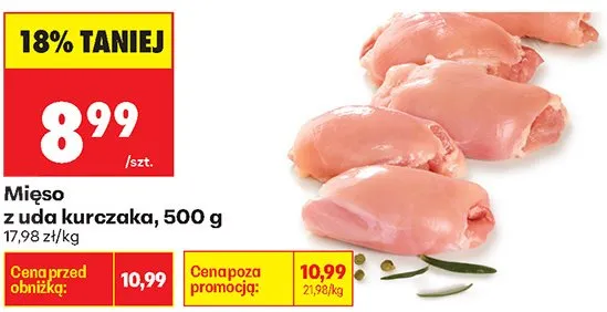 Mięso z uda kurczaka promocja w Biedronka