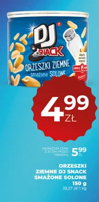 Orzeszki ziemne smażone solone promocja w Duży Ben