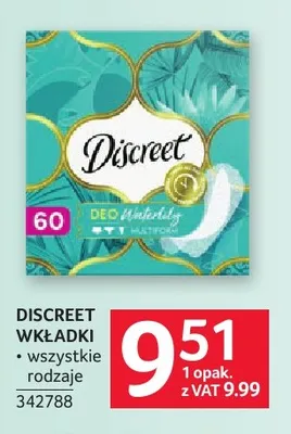 Wkładki Discreet 60 szt. promocja w Selgros