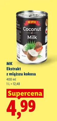 Ekstrakt z mlajszu kokosa promocja w Lidl