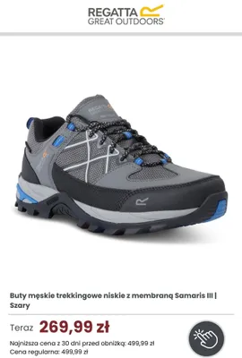 Buty męskie trekkingowe niskie Regatta Samaris III promocja w Regatta