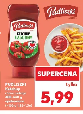 Ketchup PUDLISZKI łagodny promocja w Kaufland