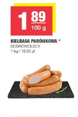 Kiełbasa parówkowa Dobrowolscy promocja w SPAR
