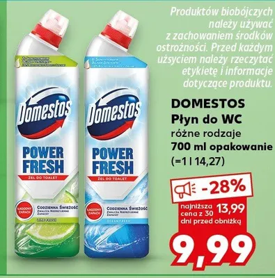 Płyn do WC Domestos promocja w Kaufland
