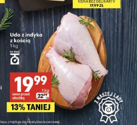 Udo z indyka z kością promocja w Delikatesy Centrum