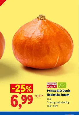Dynia Hokkaido polska luzem promocja w Lidl