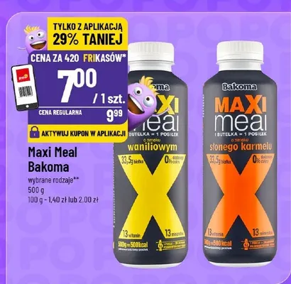 Maxi Meal Bakoma waniliowym promocja w POLOmarket