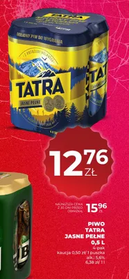 Piwo Tatra 4-pak promocja w Duży Ben