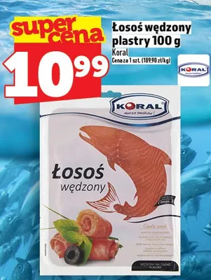 Łosoś wędzony plastry promocja w TOPAZ