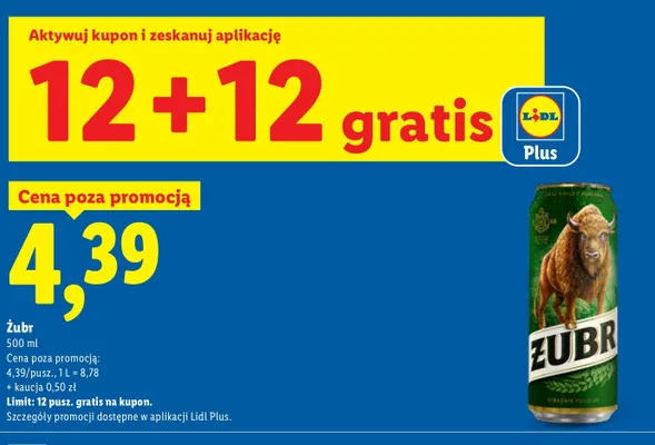 Piwo Żubr promocja w Lidl