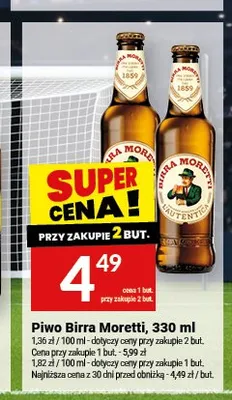 Piwo Birra Moretti promocja w Twój Market