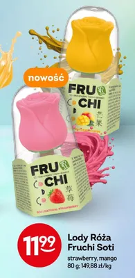 Lody Róża Fruchi Soti strawberry promocja w Żabka