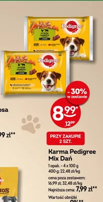 Karma dla psa Pedigree Mix Dań promocja w Żabka