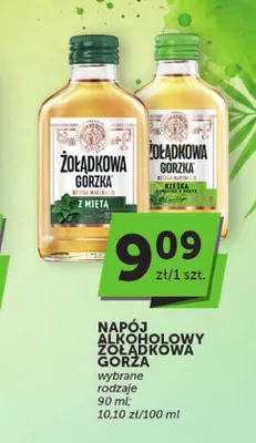 Napój alkoholowy Żołądkowa Gorzka z miętą promocja w ABC