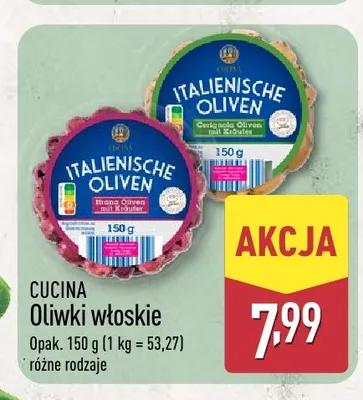 Oliwki włoskie Cucina promocja w Aldi