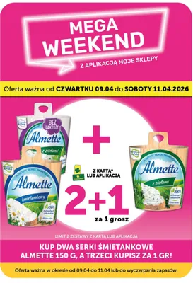 Serek śmietankowy Almette wybrane rodzaje promocja w ABC