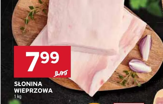 Słonina wieprzowa promocja w Stokrotka