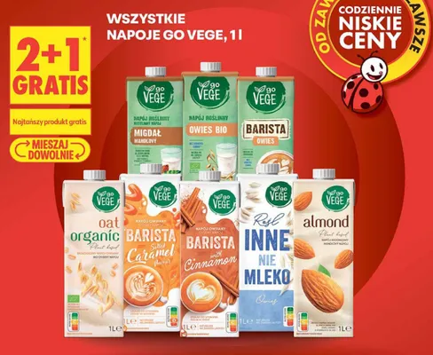 Napój owsiany Inne Nie Mleko Go Vege promocja w Biedronka