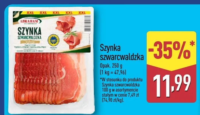 Szynka szwarcwaldzka promocja w Aldi