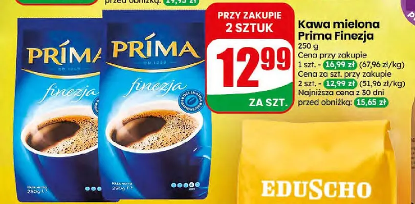 Kawa mielona Prima Finezja promocja w Dino