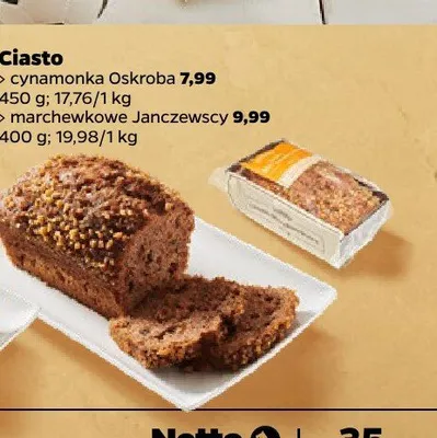Ciasto karmelowe z jabłkiem Janczewscy promocja w Netto
