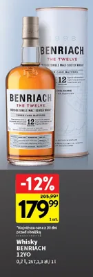 Whisky Benriach 12YO promocja w Intermarche