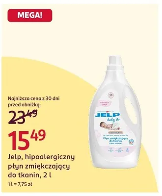 Hipoalergiczny płyn zmiękczający do tkanin Jelp promocja w Rossmann