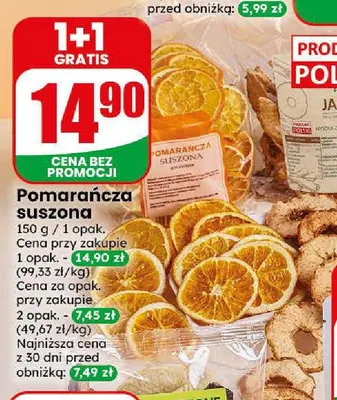 Pomarańcza suszona promocja w Dino