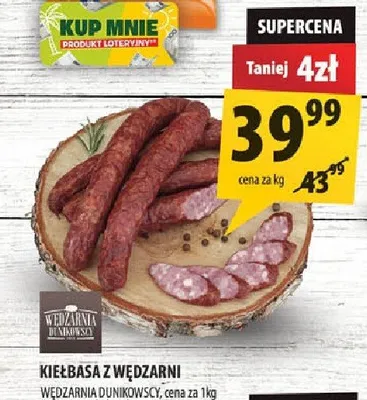Kiełbasa z wędzarni Wędzarnia Dunikowscy promocja w Arhelan