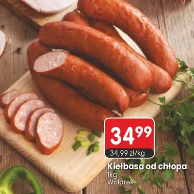 Kiełbasa od chłopa Wolarek promocja w Market Point