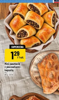 Mini pasztecik z pieczarkami i kapustą promocja w POLOmarket