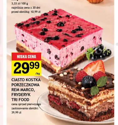 Ciasto kostka porzeczkowa Rem Marco promocja w Gram Market