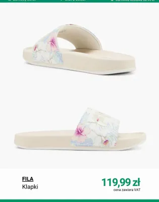 Klapki FILA promocja w Deichmann