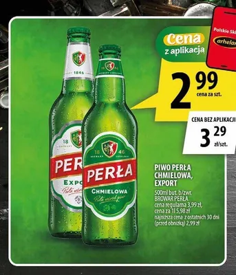 Piwo Perła Export promocja w Arhelan