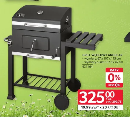 Grill węglowy Angular promocja w Selgros