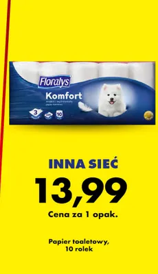Papier toaletowy Floralys Komfort promocja w Biedronka