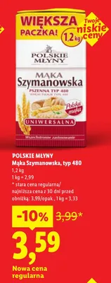 Mąka Szymanowska, typ 480 promocja w Lidl