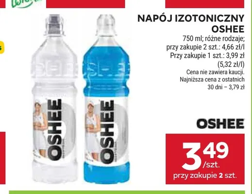 Napój izotoniczny Oshee promocja w Stokrotka