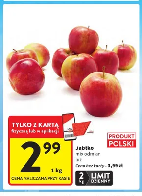 Jabłko mix odmian luz polskie promocja w Intermarche