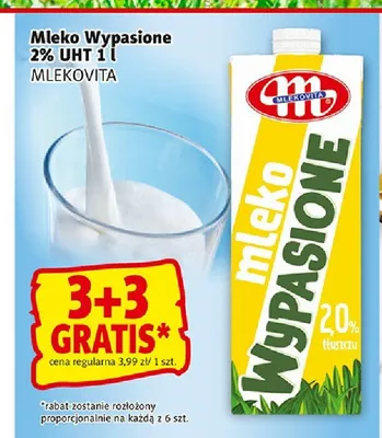 Mleko Wypasione 2% UHT Mlekovita promocja w Prim Market