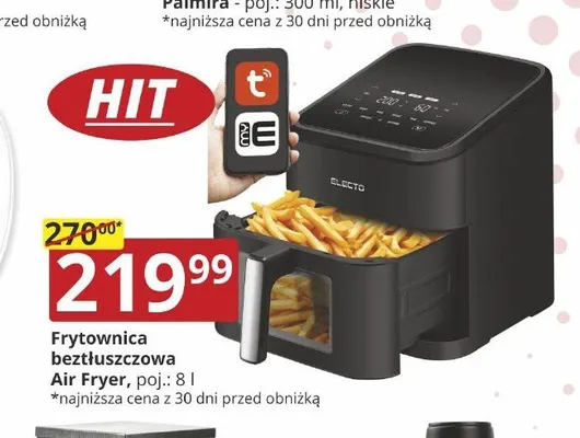 Frytownica beztłuszczowa Air Fryer ELECTO promocja w Prymus AGD