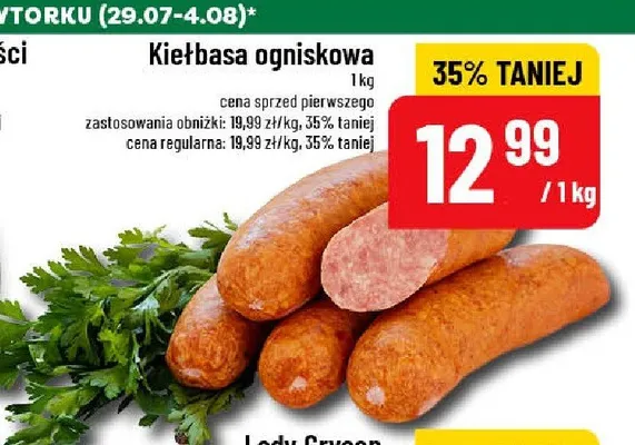 Kiełbasa ogniskowa promocja w POLOmarket