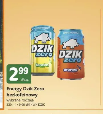Napój energetyczny Energy Dzik Zero bezkofeinowy WK promocja w Marketvita