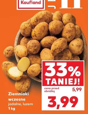 Ziemniaki wczesne jadalne, luzem promocja w Kaufland