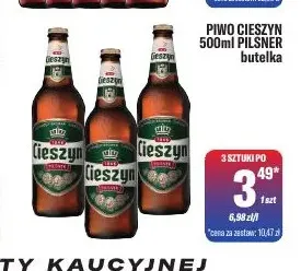 Piwo Cieszyn Pilsner promocja w Tomi Markt