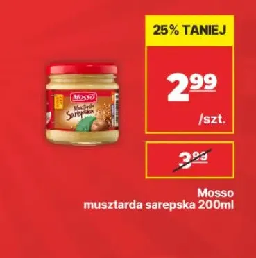 Musztarda sarepska Mosso promocja w API Market
