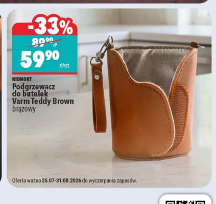 Podgrzewacz do butelek Varm Teddy Brown Kidnort promocja w Biedronka Home