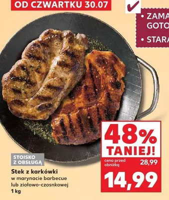 Stek z karkówki w marynacie barbecue promocja w Kaufland